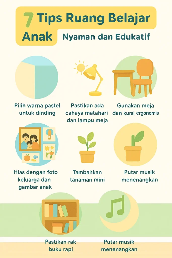 7 tips membuat ruang belajar anak dengan dinding edukatif agar nyaman dan menyenangkan