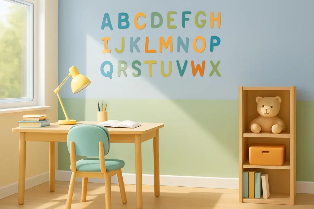 7 tips membuat ruang belajar anak dengan dinding edukatif agar nyaman dan menyenangkan
