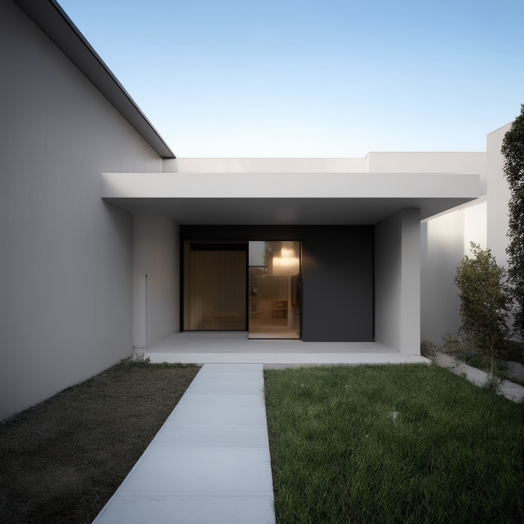 Contoh gambar rumah minimalis terbaru dengan atap datar yang modern dan elegan