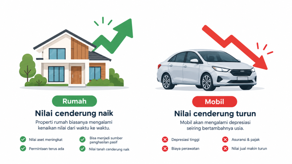 punya rumah dulu atau mobil dulu